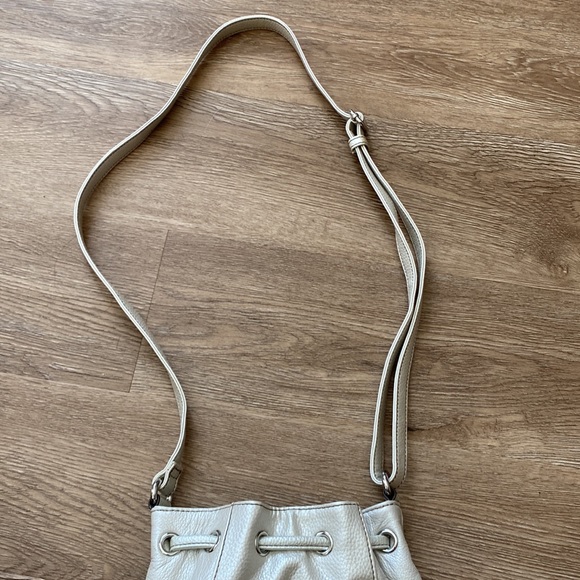 Tignanello leather crossbody purse with tassels. - Picture 6 of 13